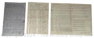 1868 Election Inspectors, Judges, Recorded Roll of Voters and Vote Tally Sheets  