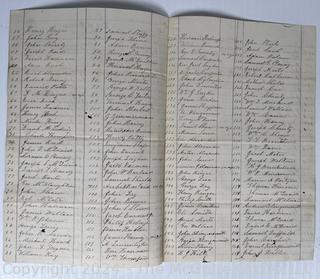 1868 Election Inspectors, Judges, Recorded Roll of Voters and Vote Tally Sheets  