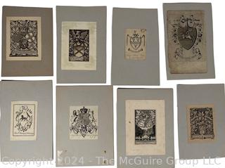 Grouping of Six (6) Illustrative Book Plates