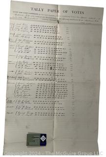 1888 Election Tally of "Male Taxable Persons" 