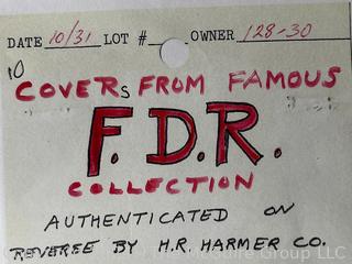 Ten (10) Posted Envelopes Addressed to FDR President Franklin D Roosevelt