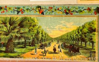 1893 Columbian Exposition Souvenir Scrapbook with Postcards, Advertising Cards & Illustrations.