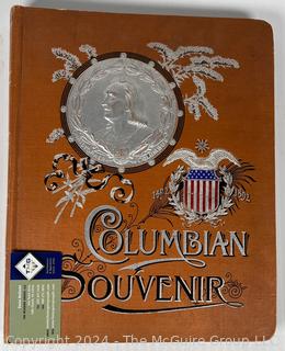 1893 Columbian Exposition Souvenir Scrapbook with Postcards, Advertising Cards & Illustrations.