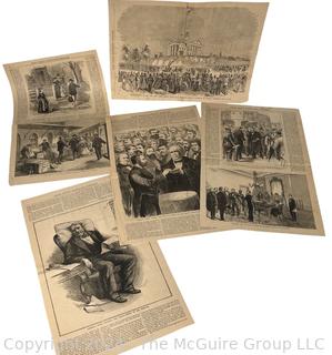 Frank Leslie's Illustrated Newspaper Pages circa 1879