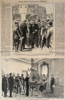 Frank Leslie's Illustrated Newspaper Pages circa 1879