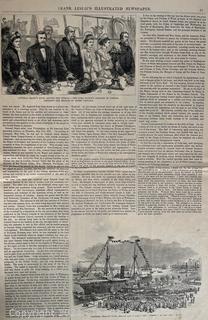 Frank Leslie's Illustrated Newspaper Pages circa 1879