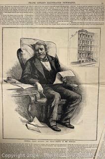 Frank Leslie's Illustrated Newspaper Pages circa 1879