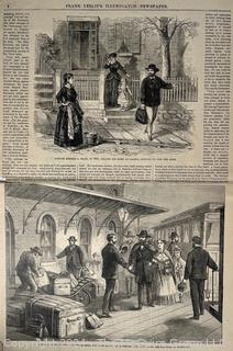 Frank Leslie's Illustrated Newspaper Pages circa 1879