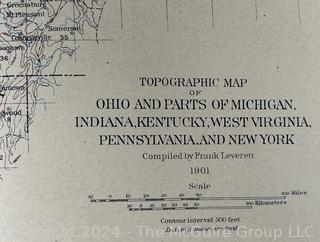 Glacial Formations & Drainage Features of the Erie and Ohio Basins, U.S. Geological Survey by Frank Leverett Published by Government Printing Office, 1902