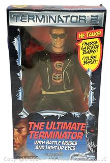 1991 Kenner The Ultimate Terminator 2 Talking Toy, 12" tall, New in Box