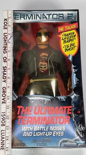 1991 Kenner The Ultimate Terminator 2 Talking Toy, 12" tall, New in Box