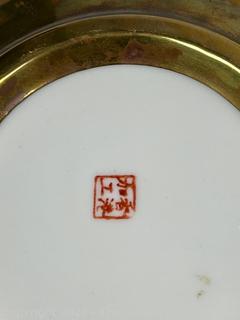 Three (3) Asian Painted Porcelain Plates and Chargers