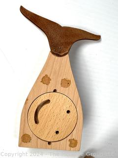 Dwell Studio Wooden Animal Art: Owl, Elephant, Whale