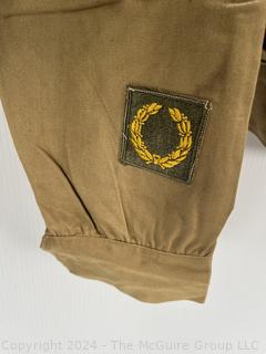 WWII Army Combat Medic Uniform "Ike Jacket" with Patches and Insignia for 104th Infantry Division Patch Timberwolf