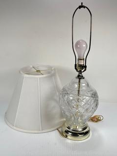 Clear Crystal Table Lamp  