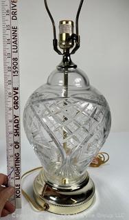 Clear Crystal Table Lamp  