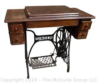 Singer Treadle Sewing Machine Cabinet (no sewing machine)