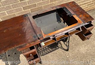 Singer Treadle Sewing Machine Cabinet (no sewing machine)