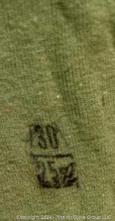 WWII Army Combat Medic Long-Johns and Boxer Shorts Briefs Made by the Kite Kraft Corp and Standard Knitting Mills. (was 0025NC)