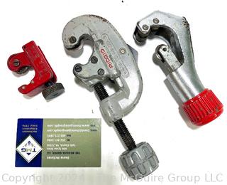 Three (3) Pipe Cutters of Various Sizes