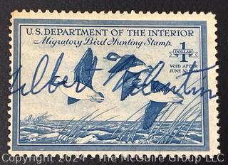 (21) Duck Stamps Early Issues $1 $2 $3. All Signed by Artists. 1940, 1945, 1947, 1948, 1949, 1949, 1950, 1952, 1954, 1955, 1956, 1957, 1957, 1958, 1960, 1961, 1963, 1966, 1967, 1968, 1969