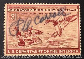 (21) Duck Stamps Early Issues $1 $2 $3. All Signed by Artists. 1940, 1945, 1947, 1948, 1949, 1949, 1950, 1952, 1954, 1955, 1956, 1957, 1957, 1958, 1960, 1961, 1963, 1966, 1967, 1968, 1969