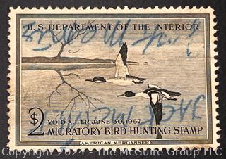 (21) Duck Stamps Early Issues $1 $2 $3. All Signed by Artists. 1940, 1945, 1947, 1948, 1949, 1949, 1950, 1952, 1954, 1955, 1956, 1957, 1957, 1958, 1960, 1961, 1963, 1966, 1967, 1968, 1969