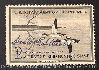 (21) Duck Stamps Early Issues $1 $2 $3. All Signed by Artists. 1940, 1945, 1947, 1948, 1949, 1949, 1950, 1952, 1954, 1955, 1956, 1957, 1957, 1958, 1960, 1961, 1963, 1966, 1967, 1968, 1969