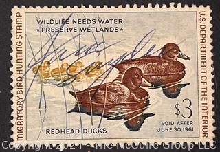 (21) Duck Stamps Early Issues $1 $2 $3. All Signed by Artists. 1940, 1945, 1947, 1948, 1949, 1949, 1950, 1952, 1954, 1955, 1956, 1957, 1957, 1958, 1960, 1961, 1963, 1966, 1967, 1968, 1969