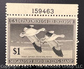 US Stamps Lot Of 19 Federal Duck Stamps Early Issues $1 $2 $3. 