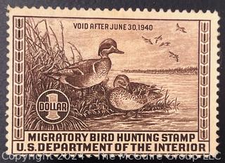 US Stamps Lot Of 19 Federal Duck Stamps Early Issues $1 $2 $3. 