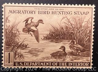 US Stamps Lot Of 19 Federal Duck Stamps Early Issues $1 $2 $3. 