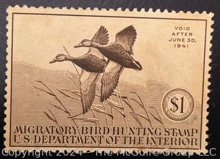 US Stamps Lot Of 19 Federal Duck Stamps Early Issues $1 $2 $3. 