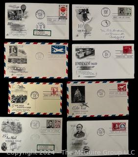 (8) First Day Covers (FDC's). Philately