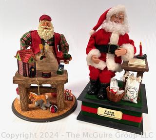 Two (2) Santa Claus Christmas Decor