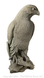 Cement Garden Statue of Bird. 18.5" Tall 