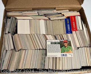 Box of 1,000 + Sports cards: Football and Basketball