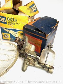 Miscellaneous Antique Automotive Parts and Headlights 