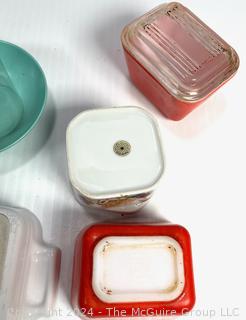 California Pottery Dishes, Pyrex Refrigerator Dishes and Le Creuset Casserole