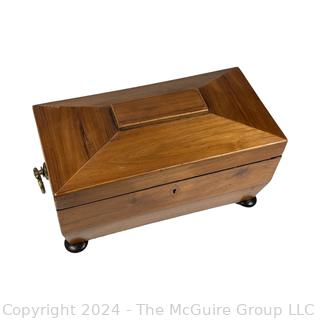 Early 19th Century English Regency Sarcophagus Form Tea Caddy