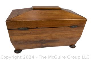 Early 19th Century English Regency Sarcophagus Form Tea Caddy