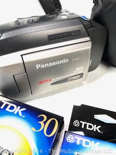 Panasonic Palmcorder PV-L858D VHS-C Camcorder with Bag Charger, Battery and new VHC tapes