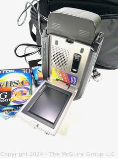 Panasonic Palmcorder PV-L858D VHS-C Camcorder with Bag Charger, Battery and new VHC tapes