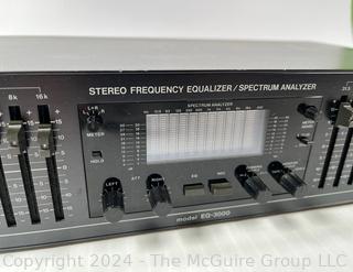 BSR EQ-3000 10-Band Stereo Graphic Frequency Equalizer Spectrum Analyzer