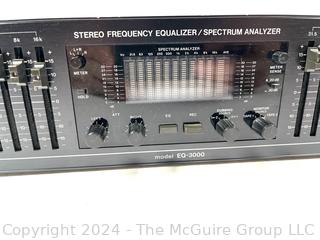 BSR EQ-3000 10-Band Stereo Graphic Frequency Equalizer Spectrum Analyzer