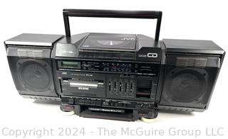 JVC PC-V2 Boombox CD/Tape/Radio Ghettoblaster (Untested)