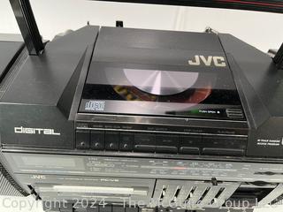 JVC PC-V2 Boombox CD/Tape/Radio Ghettoblaster (Untested)