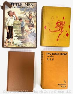 (4) Books including "Little Men" by Louisa May Alcott