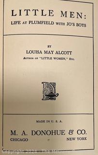 (4) Books including "Little Men" by Louisa May Alcott