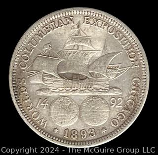 1893 Columbus Exposition Silver Half Dollar